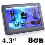 8 GB 4.3 "TFT LCD Touch MP5 Player + música + filme + FM + g